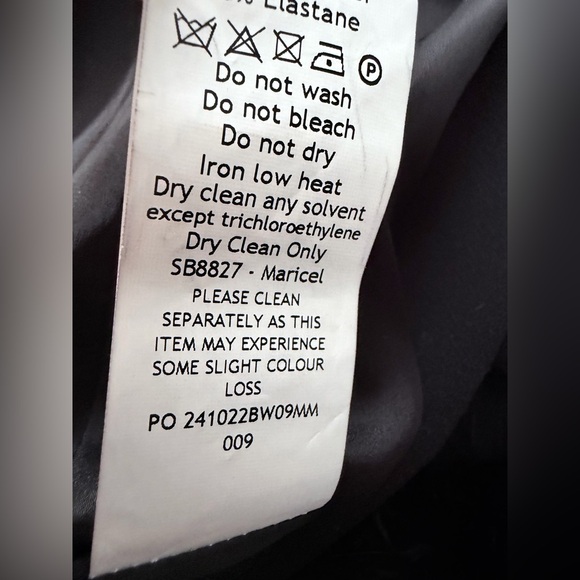 House of CB Maricel Crystallized rhinestone Fringe Ostrich feather Maxi Dress XS - Picture 9 of 11